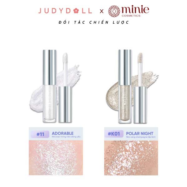 Nhũ mắt kim tuyến dạng lỏng Judydoll Liquid Eyeshadow 1.8g