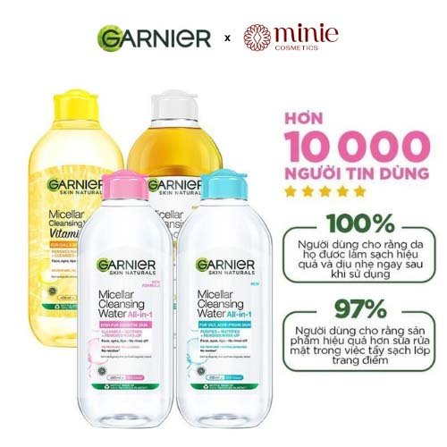 Nước Tẩy Trang Làm Sạch Sâu Garnier Micellar Cleansing Water