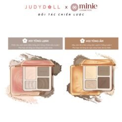 Bảng phấn bắt sáng tạo khối 4 ô Judydoll Highlight & Contour 9g