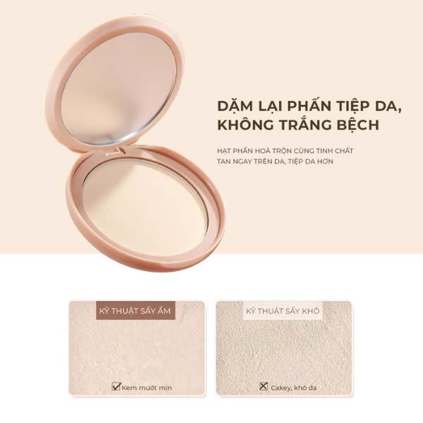 Phấn nền mỏng nhẹ che khuyết điểm Judydoll Soft & Velvet Matte Powder Foundation 4g