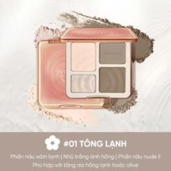 Bảng phấn bắt sáng tạo khối 4 ô Judydoll Highlight & Contour 9g