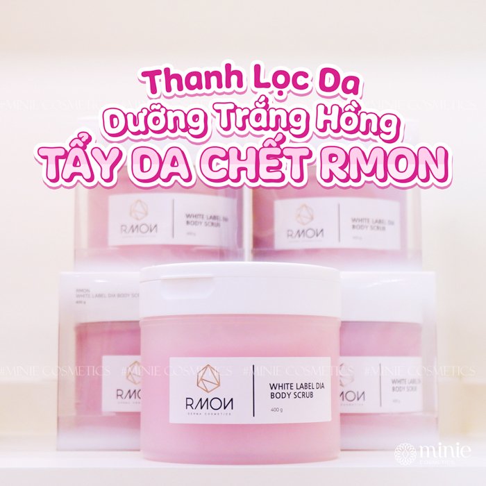 Tẩy tế bào chết body muối hồng RMON White Label Dia Body Scrub 400g