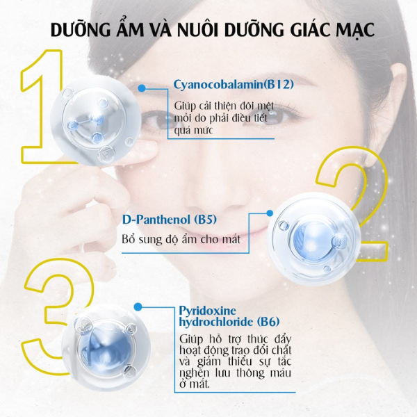 Nước rửa mắt làm sạch và thư giản mắt VIPLUS+ Multi B Eye Wash 300ml