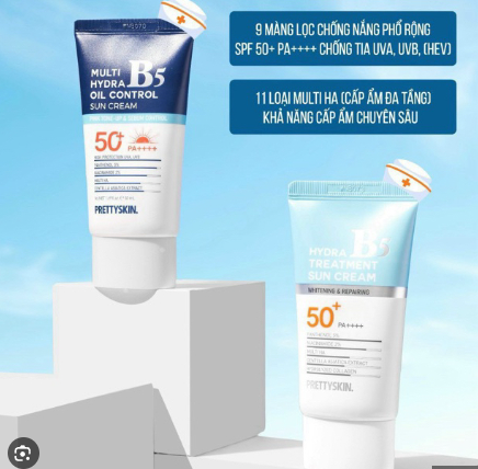 Kem chống nắng Pretty Skin Hydra B5 Exosome 50ml