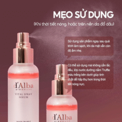 Serum dưỡng ẩm sáng da dạng xịt d'Alba piedmont 100ml