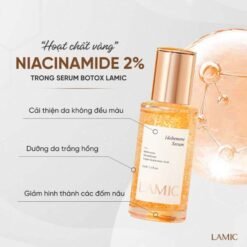 Serum cấp ẩm, hỗ trợ dưỡng trắng và phục hồi da botox tươi LAMIC 35ml
