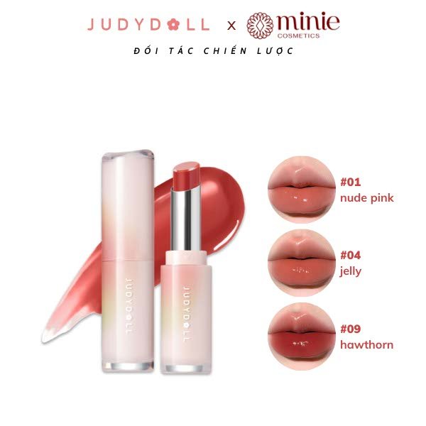 Son dưỡng môi có màu Judydoll Watery Glow Lipstick 3g