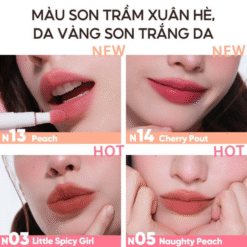 Son kem lì đầu bông dặm JudyDoll Powder Lip Cream