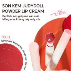 Son kem lì đầu bông dặm JudyDoll Powder Lip Cream