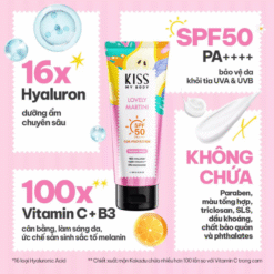 Sữa dưỡng thể chống nắng toàn thân hương nước hoa Kiss My Body SPF50 PA++++