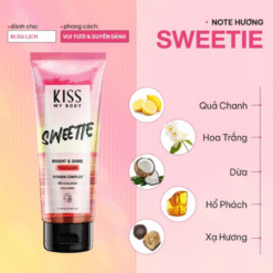 Sữa dưỡng trắng da toàn thân hương nước hoa KISS MY BODY