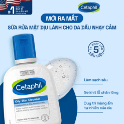 Sữa rửa mặt sạch sâu cho da dầu nhạy cảm Cetaphil Oily Skin