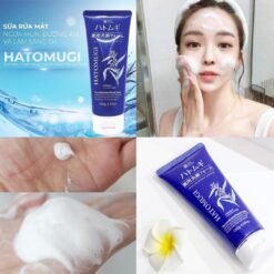 Sữa Rửa Mặt Ngừa Mụn, Sáng Da Hatomugi Acne Care & Facial Washing 130g