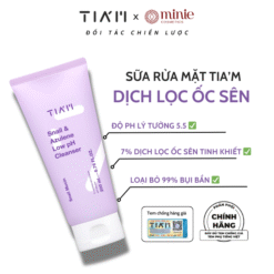 Sữa rửa mặt làm sạch dịu nhẹ cho mọi loại da TIA'M Snail & Azulene Low PH Cleanser