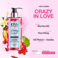 Sữa tắm hương nước hoa KISS MY BODY Perfume Shower Gel 380ml