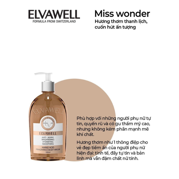 Sữa tắm nước hoa ELVAWELL