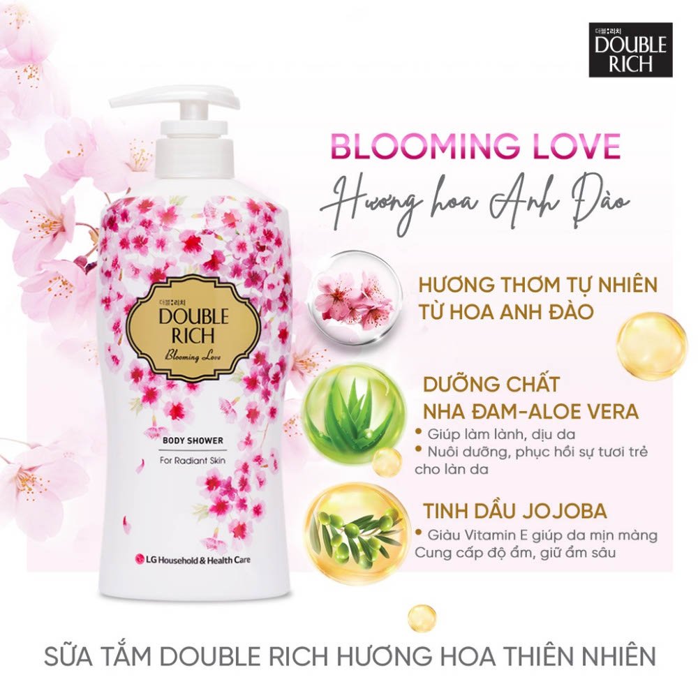 Sữa tắm hương nước hoa Double Rich Body Shower 800g