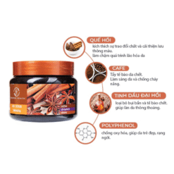 Tẩy tế bào chết body, giảm viêm lỗ chân lông Quế Hồi 380g