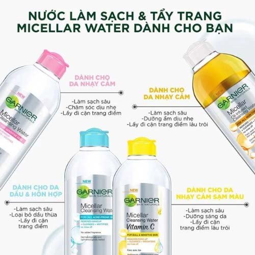 Nước Tẩy Trang Làm Sạch Sâu Garnier Micellar Cleansing Water