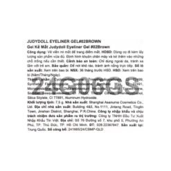 Gel kẻ mắt bền màu lâu trôi kèm cọ Judydoll Eyeliner Gel 7.5g