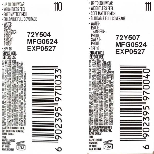 Kem nền bắt sáng đa chiều Maybelline New York Super Stay 35ml