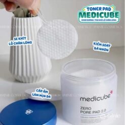 Toner pad cho da dầu mụn, da khô và da nhạy cảm Medicube 100ml / 70 miếng