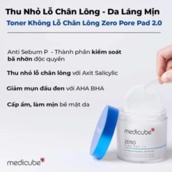 Toner pad cho da dầu mụn, da khô và da nhạy cảm Medicube 100ml / 70 miếng