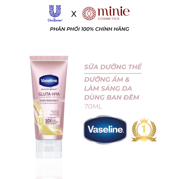 Sữa dưỡng thể chống nắng Vaseline Gluta-Hya Serum Burst UV Lotion