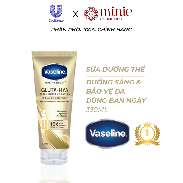 Sữa dưỡng thể chống nắng Vaseline Gluta-Hya Serum Burst UV Lotion