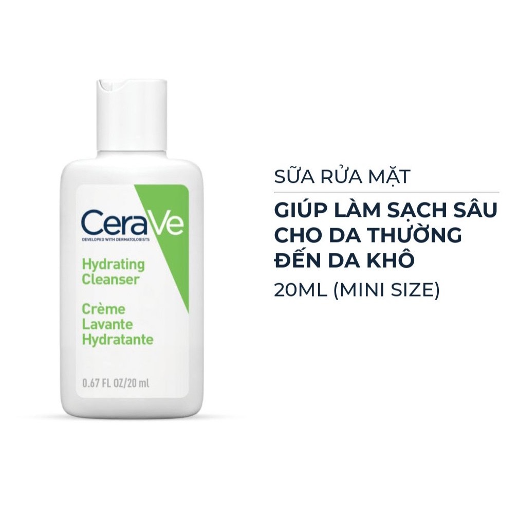Sữa Rửa Mặt Sạch Sâu Cerave Dành Cho Da Dầu Và Da Khô (2 loại) 236ml