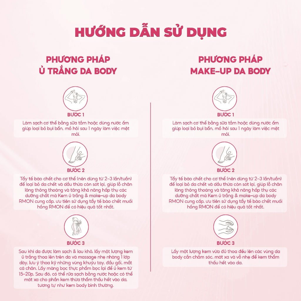 Kem Dưỡng Trắng Da Body Rmon White Label Dia Whitening Cream