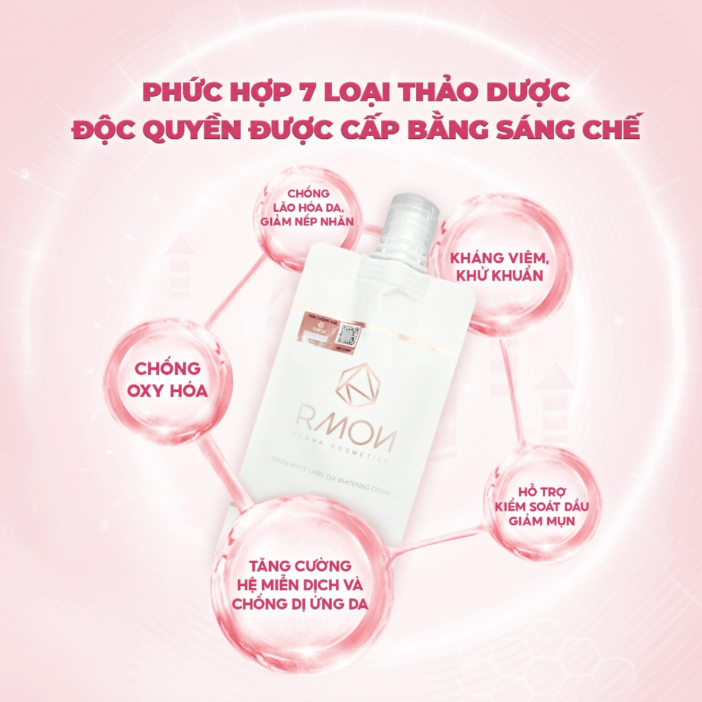 Kem Dưỡng Trắng Da Body Rmon White Label Dia Whitening Cream