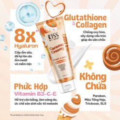 Sữa dưỡng trắng da toàn thân hương nước hoa Kiss My Body Bright & Shine 200g