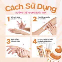Sữa dưỡng trắng da toàn thân hương nước hoa Kiss My Body Bright & Shine 200g