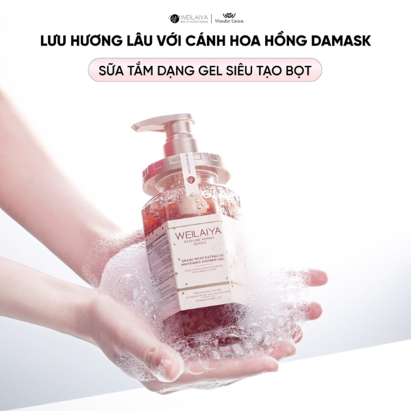 Sữa tắm trắng da hương nước hoa Weilaiya 450ml