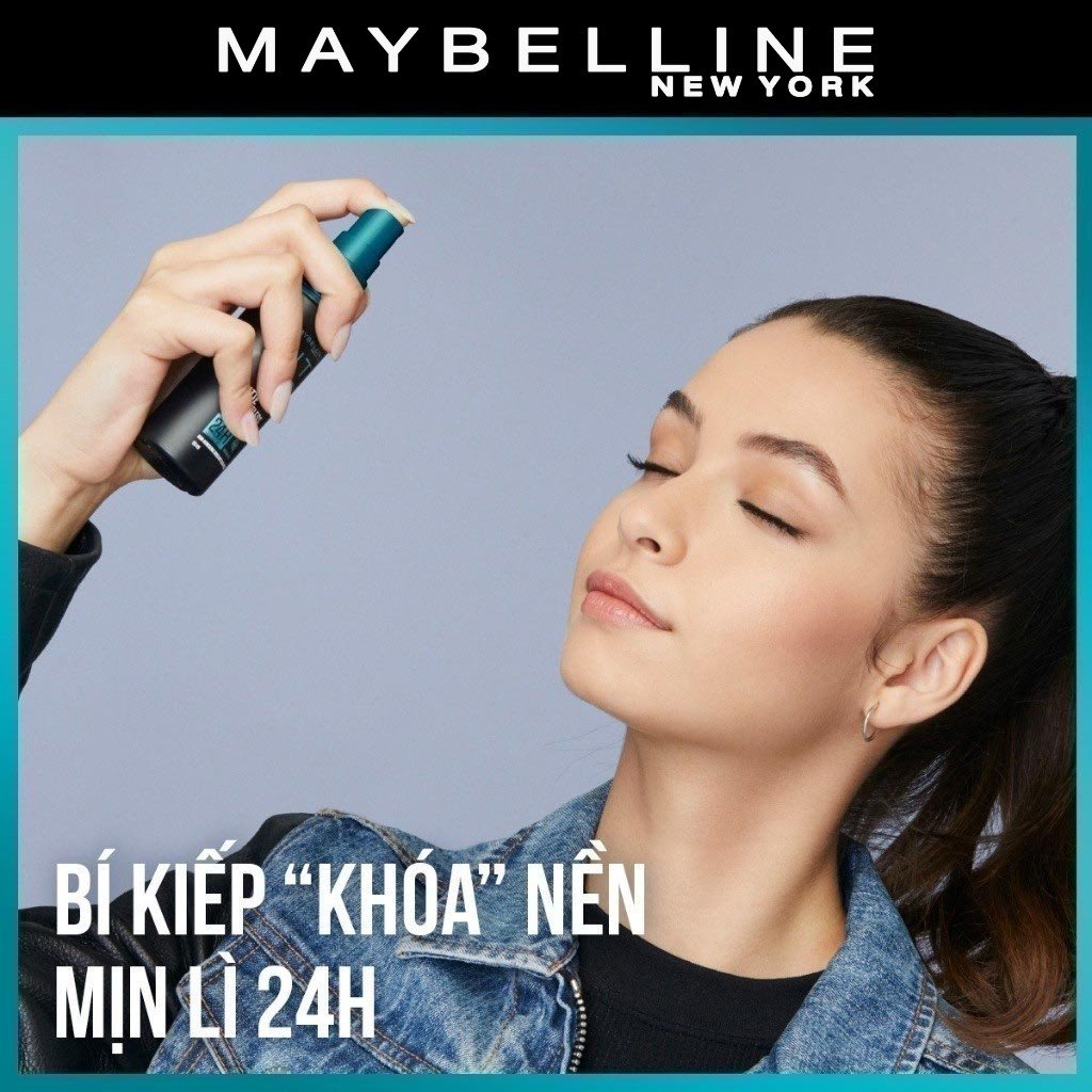 Xịt khóa nền 24h kiềm dầu Maybelline Fit Me Matte Poreless Setting Spray 60ml