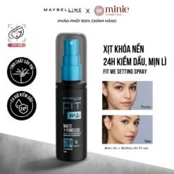 Xịt khóa nền 24h kiềm dầu Maybelline Fit Me Matte Poreless Setting Spray 60ml