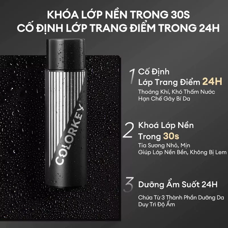 Xịt khóa lớp trang điểm COLORKEY Airy Soft Matte Makeup Setting Spray