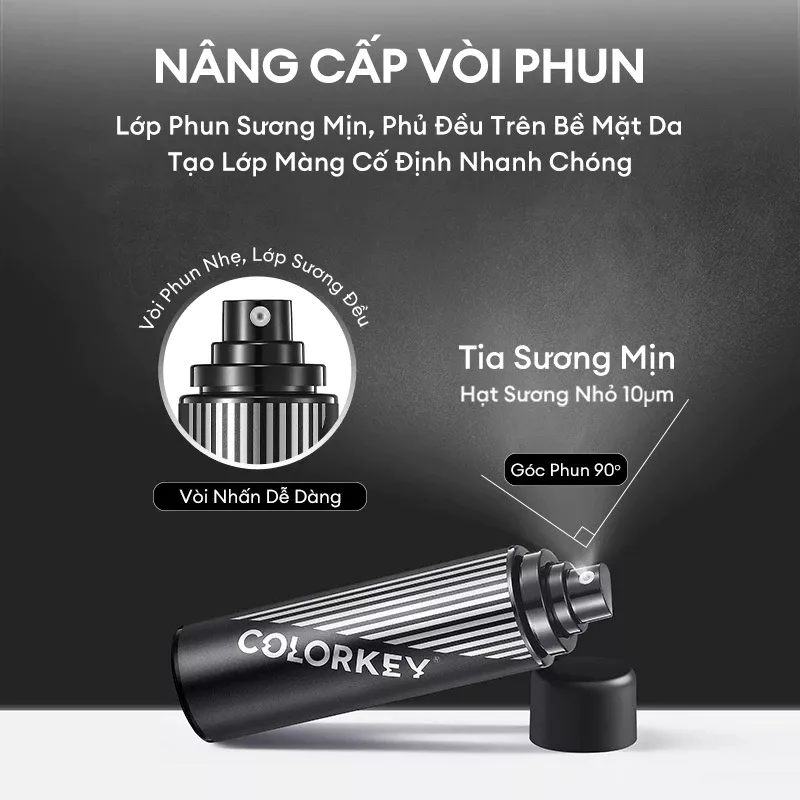 Xịt khóa lớp trang điểm COLORKEY Airy Soft Matte Makeup Setting Spray