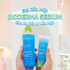 Gel Rửa Mặt Ngăn Ngừa Mụn Cho Da Hỗn Hợp Bioderma Sebium Gel Moussant