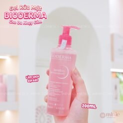 Gel Rửa Mặt Ngăn Ngừa Mụn Cho Da Nhạy Cảm Bioderma Sensibio Gel Moussant