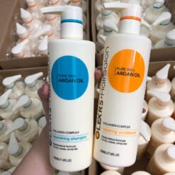 Bộ Gội Xả Ngăn Ngừa Rụng Tóc Olexrs + Hair Salon Pure 100% Argan Oil