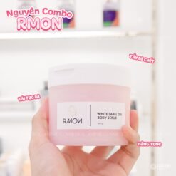 Tẩy tế bào chết body muối hồng RMON White Label Dia Body Scrub 400g