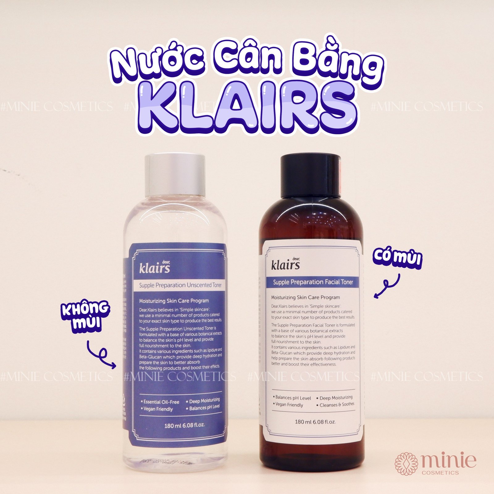 Nước Hoa Hồng Dưỡng Ẩm, Làm Dịu Da Klairs Supple Preparation Toner