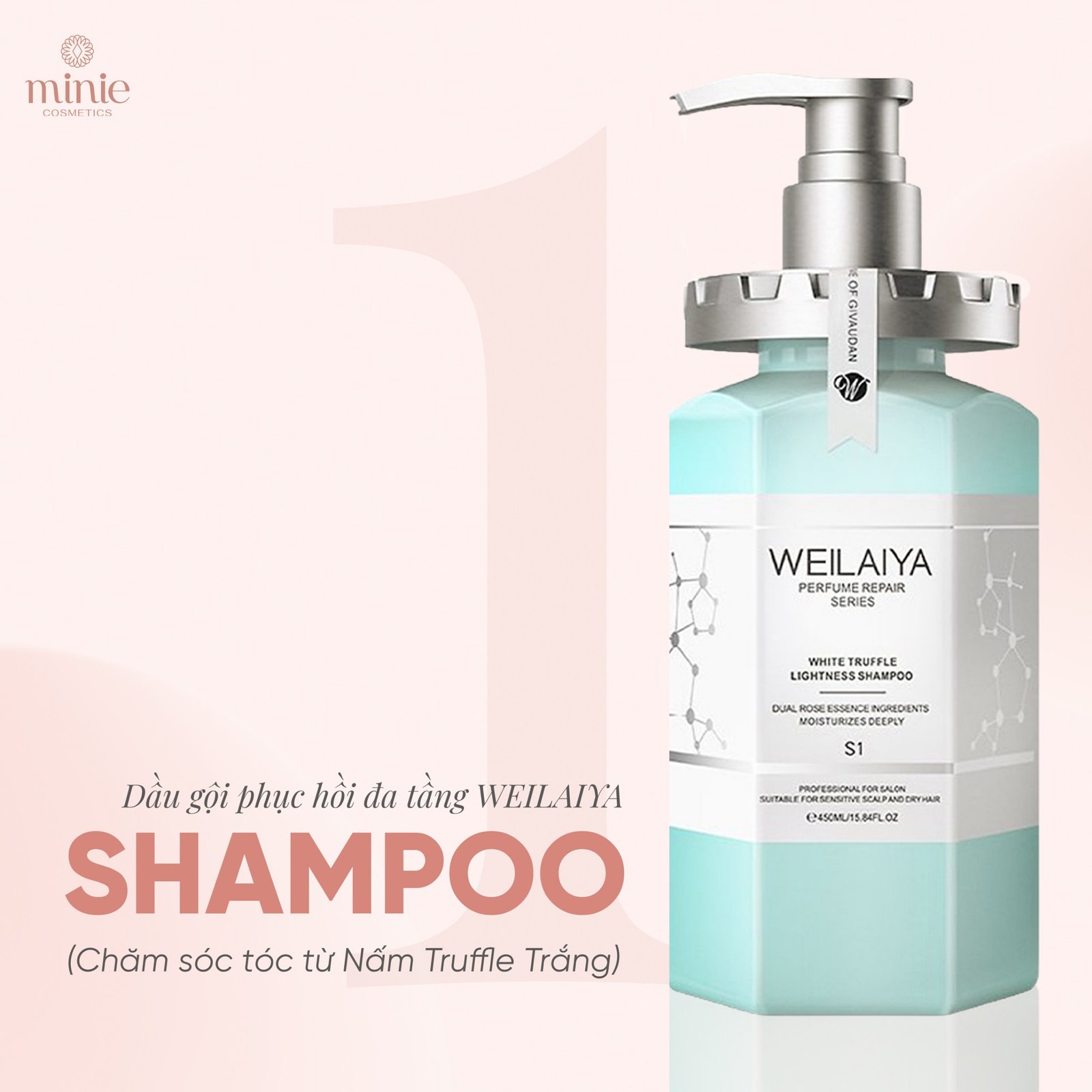 Bộ Gội Xả Phục Hồi Nấm Đa Tầng Truffle Weilaiya Perfume Repair Series