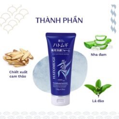 Sữa Rửa Mặt Ngừa Mụn, Sáng Da Hatomugi Acne Care & Facial Washing 130g