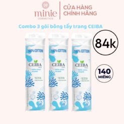 Bông Tẩy Trang Ceiba 100% Chất Liệu Cotton 140 miếng