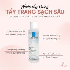 Bộ Đôi La Roche-Posay Làm Sạch Sâu Cho Da Dầu, Nhạy Cảm Effaclar Purifying Foaming Gel 200ml + Micellar Water Ultra Sensitive Skin 50ml