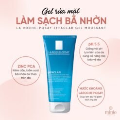 Bộ Đôi La Roche-Posay Làm Sạch Sâu Cho Da Dầu, Nhạy Cảm Effaclar Purifying Foaming Gel 200ml + Micellar Water Ultra Sensitive Skin 50ml