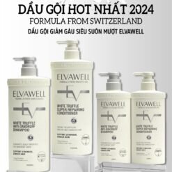 Bộ gội xả giảm gàu giảm rụng tóc và phục hồi hư tổn ELVAWELL